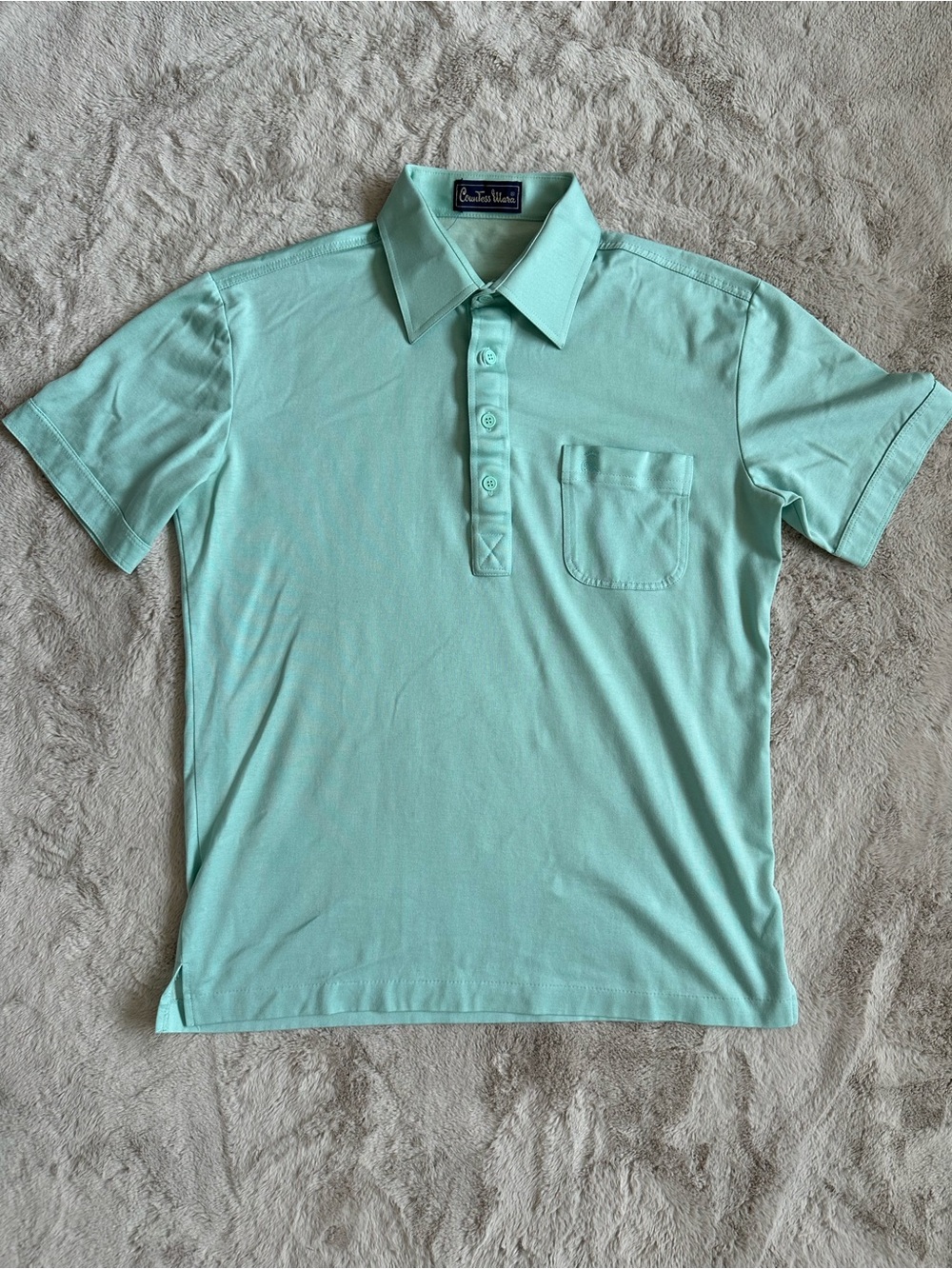 Countess Mara Vintage Mint Green Polo, Size M (see measurements)